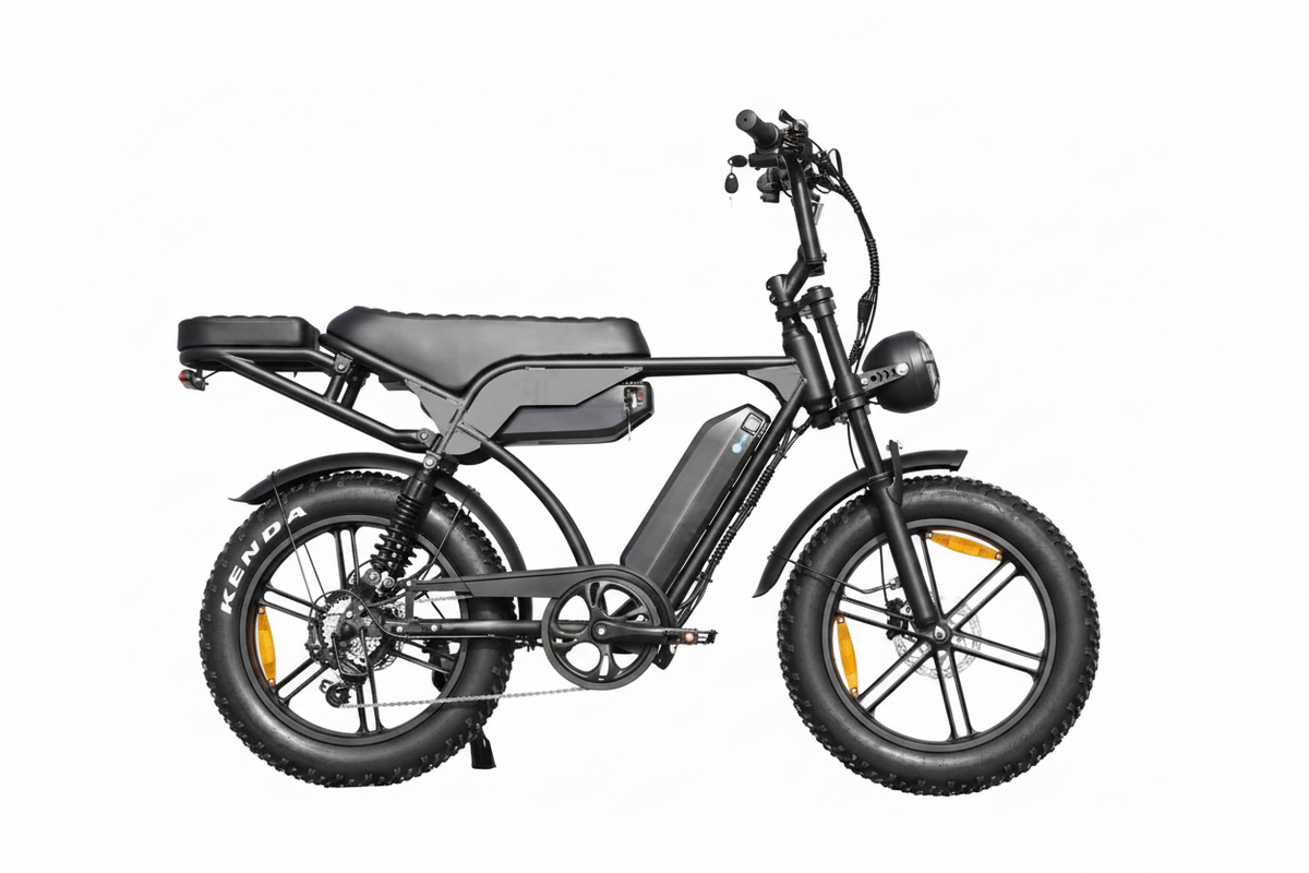 Evolve Voyager black electric bike side profile